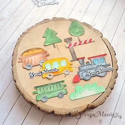 Нож "Детство. Поезд большой", 4,2х7,5 см (ScrapMania) Нож "Детство. Поезд большой", 4,2х7,5 см (ScrapMania)