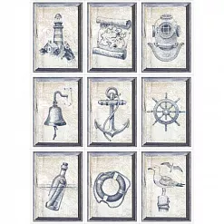 Скрап-карта A4 "Морская" (ScrapMania)