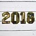Набор термонаклеек "2018", цвет хаки