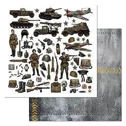 Бумага "Радость Победы. Детали" (ScrapMania)