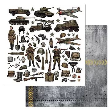 Бумага "Радость Победы. Детали" (ScrapMania)