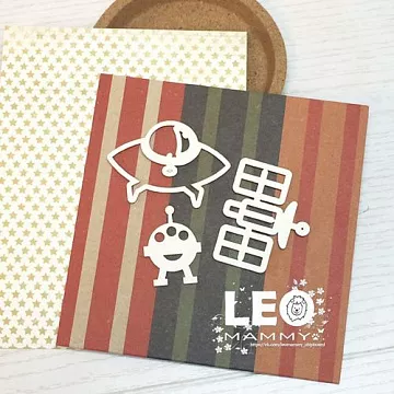 Набор украшений из чипборда "Космические аппараты" (LeoMammy)