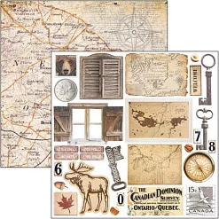 Набор бумаги 15х15 см "Into the wild", 24 листа (Ciao bella)