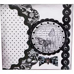Набор бумаги для журналинга "Blaxley black. Черное и белое" (DoCrafts)