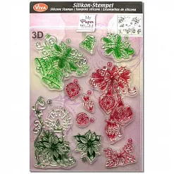 Набор штампов "Новогодние мотивы" (Viva Decor) Набор штампов "Новогодние мотивы" (Viva Decor)