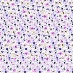 Бумага "Этника. Лиловое сияние. Цветы" (ScrapMania)