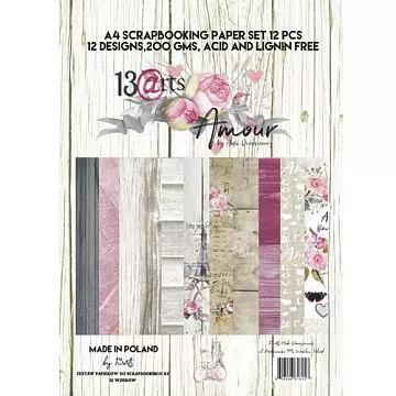 Набор А4 "Amour", 12 листов (13Arts)