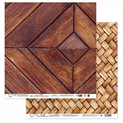 Бумага 30х30 см "Вокруг меня. Коричневый 4" (Mr.Painter)