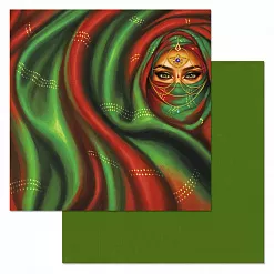 Бумага "Сердце востока. Изумруд" (ScrapMania)