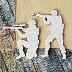 Чипборд "Военные 2", 6,5х5 см (LeoMammy) Чипборд "Военные 2", 6,5х5 см (LeoMammy)