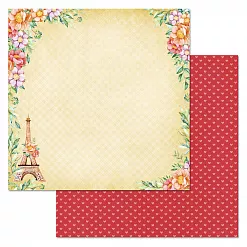 Бумага "Каникулы в Париже. Эйфелева башня" (ScrapMania)