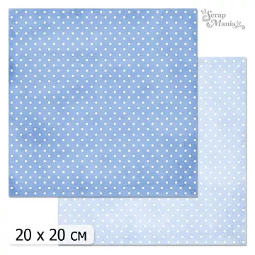 20х20 Бумага "Фономикс. Горошки. Дизайн 9" (ScrapMania)