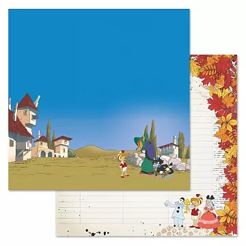 Бумага "Буратино. Лист 3" (ScrapMania)