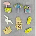 Набор пуговиц "Отдых на пляже" (Dress It Up)