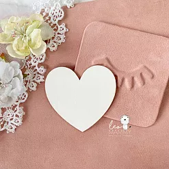 Заготовка для тиснения "Сердечко", 7х7 см (LeoMammy)