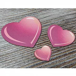Набор украшений из цветного чипборда "Сердца" (Благолис) Набор украшений из цветного чипборда "Сердца" (Благолис)