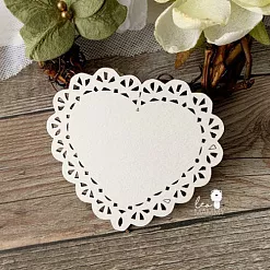 Украшение из чипборда "Сердце ажурное 1" (LeoMammy) Украшение из чипборда "Сердце ажурное 1" (LeoMammy)