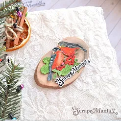 Нож "Сказка на Новый Год. Снегири", 3,5х5 см (ScrapMania)