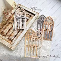 Нож "Окна. Готический витраж", 3,7х9 см (ScrapMania)
