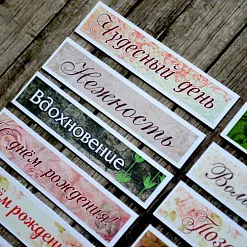 Набор высечек из бумаги "Надписи"  (ScrapMania)