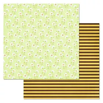 Бумага "Пчелки. Медовые ромашки" (ScrapMania)