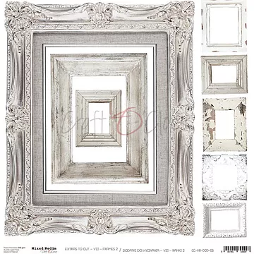 Бумага 30х30 см "Frames 2. Картинки для вырезания" (CraftO'clock)