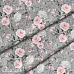 Отрез ткани 79х50 см "Розы на сером" (Cotton)