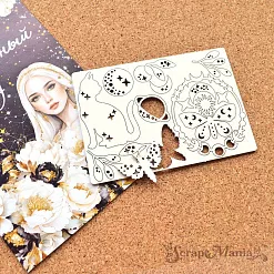 Чипборд "Звездная незнакомка", 7,5х10,5 см (ScrapMania)