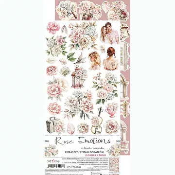 Набор бумаги 30х15 см "Rose emotions. Flowers", 18 листов (CraftO'clock)