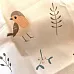 Отрез ткани 79х50 см "Птички с желудями" (Cotton)
