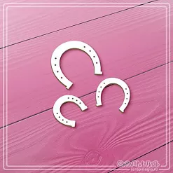 Чипборд "Подковы", 3,7х3,7 см (СкрапМагия)