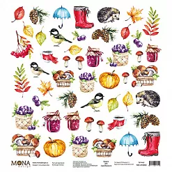 Бумага "Осень. Картинки" (MonaDesign)
