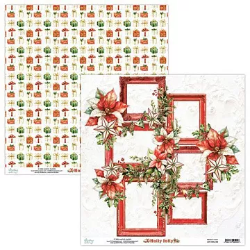 Бумага 30х30 см "Holly Jolly 04" (Mintay)