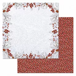 Бумага "Снежная клюква. Ягодная рамка" (ScrapMania)