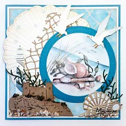 Набор бумаги 15х21 см "Cote d'Azur", 32 листа (Marianne design)