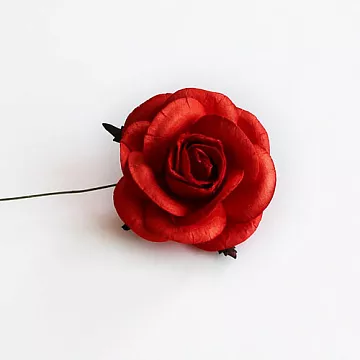 Цветок розы большой "Красный", 5 см, 1 шт (Craft)