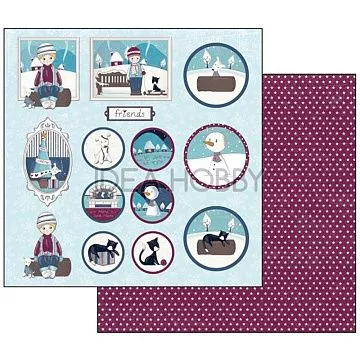 УЦЕНКА Бумага "Тома, зима" (Stamperia)