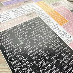 Набор наклеек "Colorful days. Надписи", 5 листов (DreamLight Studio)