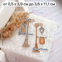 Нож "Усадьба. Уличный фонарь и вывеска", 3,6х11,1 см (ScrapMania)