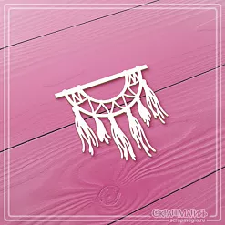 Чипборд "Макраме 3", 4,2х4 см (СкрапМагия)