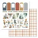 Бумага "Снежинки-мандаринки. Детали и теги" (ScrapMania)