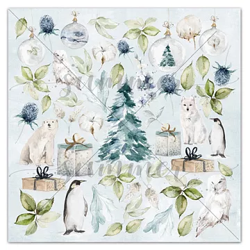 Бумага "Northern lights. Лист для вырезания" (Summer Studio)