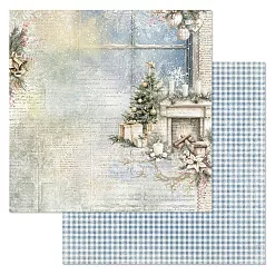 Набор бумаги 20х20 см "Сочельник", 12 листов (ScrapMania)