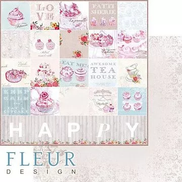 Бумага "Зефир. Надписи" (Fleur-design)