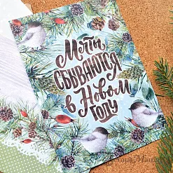 Набор для создания открыток А6 "Воробушки", 12 листов (ScrapMania)