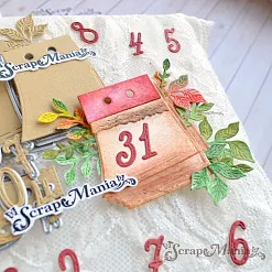 Нож "Отрывной календарь с цифрами", 5,5х6 см (ScrapMania)