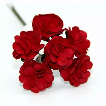 Букетик пионов "Багровый" (Рукоделие)