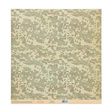 Бумага 30х30 см на клеевой основе "Камуфляж" (АртУзор)