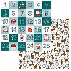 Бумага "Fa La La. Countdown" (BoBunny) Бумага "Fa La La. Countdown" (BoBunny)