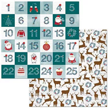 Бумага "Fa La La. Countdown" (BoBunny)